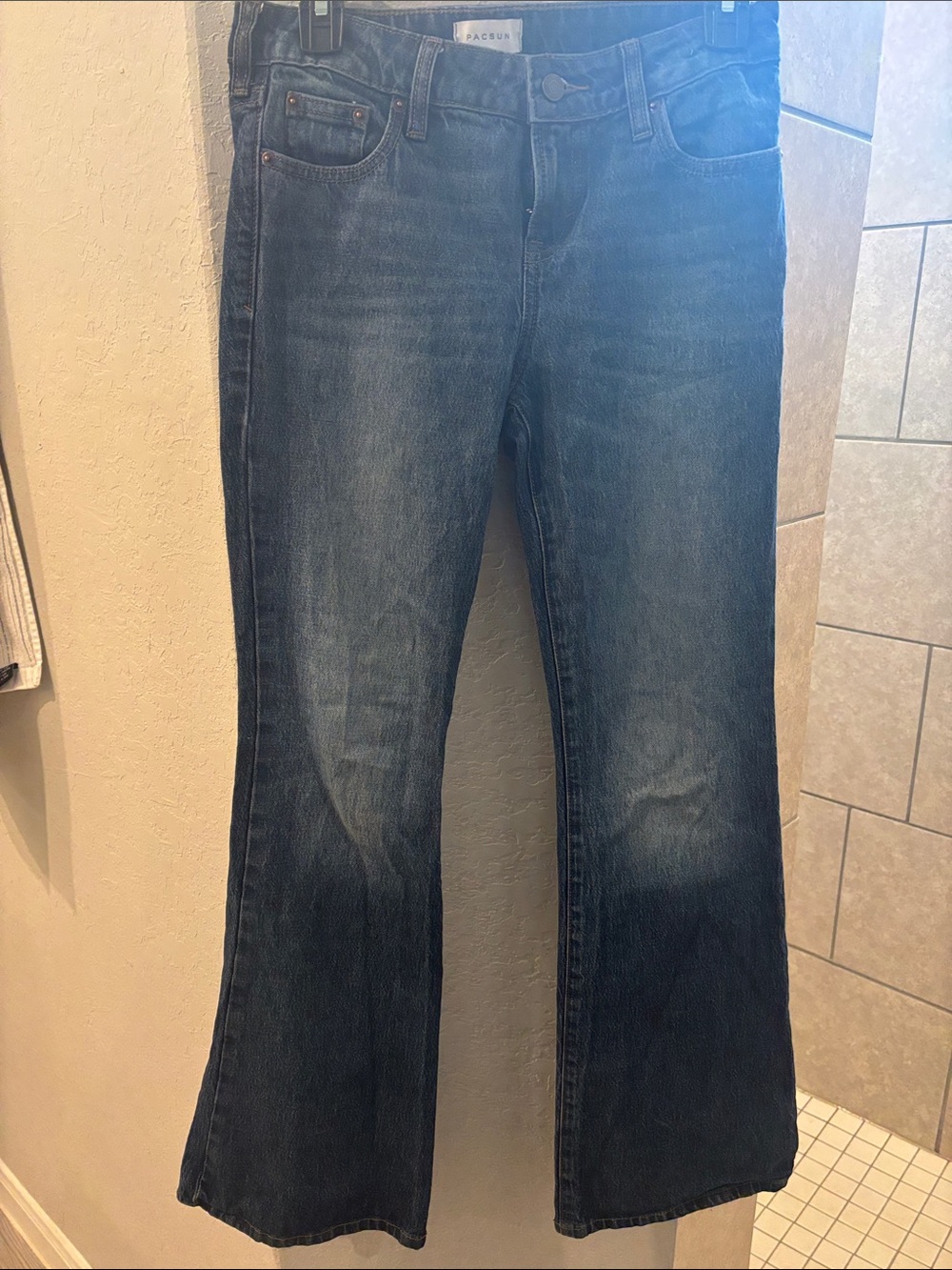 PacSun Women's Blue Flare Jeans